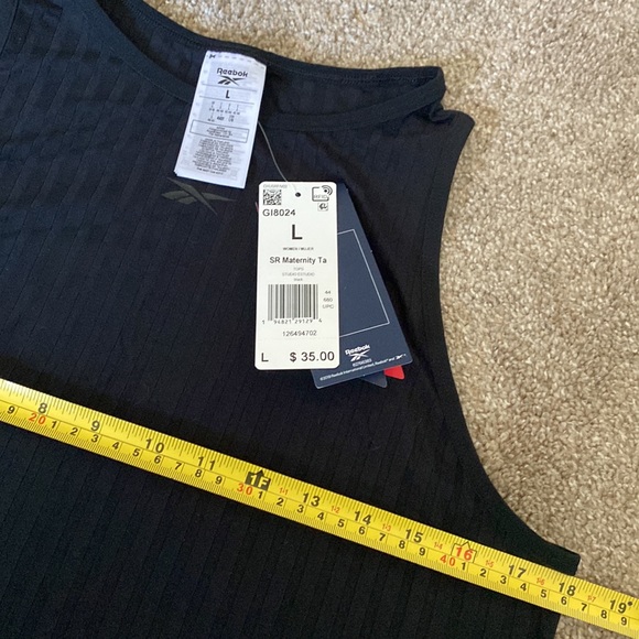 NWT Large Womens Maternity Tank Tops - Stretchy in Black and Green - Picture 2 of 6
